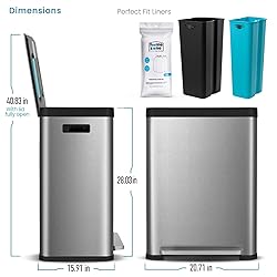 Home Zone Living 18.5 Gallon Kitchen Trash