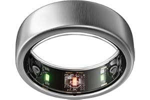 Oura Ring Gen3 Horizon - Brushed Titanium - Size 10 - Smart Ring - Size First with Oura Ring Gen3 Sizing Kit - Sleep Tracking Wearable - Heart Rate - Fitness Tracker - 5-7 Days Battery Life