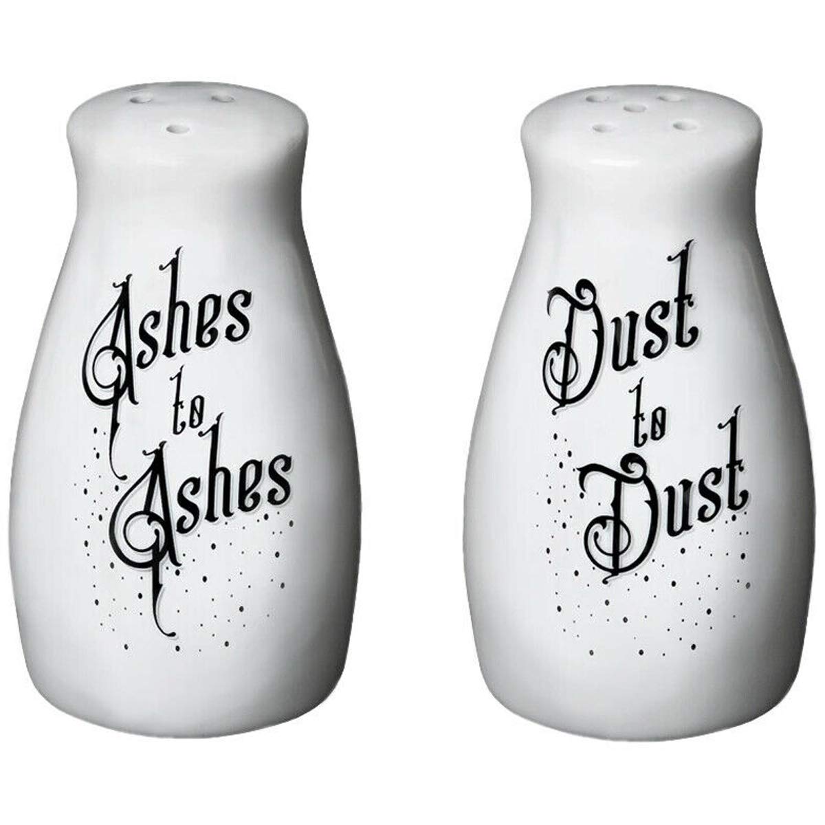 Ashes Dust Salt & Pepper Set Alchemy England Cute Gothic Gift Homeware