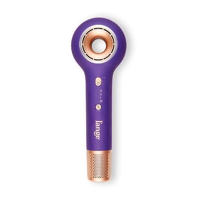L'ANGE Hair Axia HaloRing Hair Dryer | Fast-Drying Ionic Blow Dryer for Smooth, Frizz-Free Finish | Professional High-Speed Brushless Motor with 4 Heat Settings (Purple)