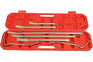 Auto Body Repair Tool, Heavy Duty Metal Pry Bar Dent Removal Rod for Hail Damage Automotive and Home Garage Use