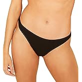 Cosabella womens Talco Low Rise Thong Panties, Black, Medium-Large US