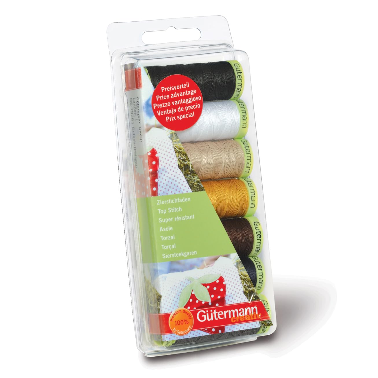 Gutermann Thread Set: Top Stitch: 7 x 30m