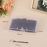 Laicky 200 Count Black Bobby Pins with Box Hair Grips Wave Clips 5.2cm view 2