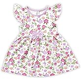 Zenulove Viscose Soft Summer Spring Toddler Dress Girls Floral Dresses