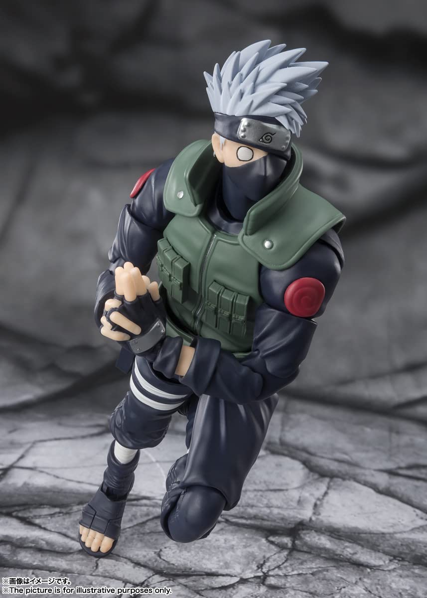 TAMASHII NATIONS - Naruto Shippuden - Kakashi Hatake (The famed Sharingan Hero), Bandai Spirits S.H.Figuarts Action Figure