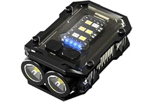 Rechargeable EDC Keychain Light – 800mAh Pocket Flashlight with LCD Battery Display, Type C Fast Charging, 3 LED + COB Modes,