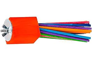 Super Bird Creations - SB301 Chewable Paper Party Bird Toy with Colorful Lollipop Sticks - Ringnecks Medium Conures Parrot - Chew Enthusiasts - Enriching Bird Toys for Medium to Large Birds - 1-Pack