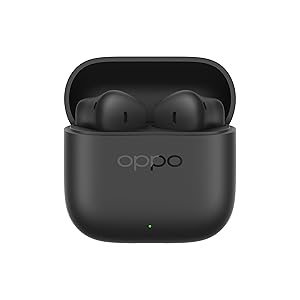 OPPO Enco Buds3 Auricolari True Wireless, 42h di Autonomia, Driver Dinamico da 12.4mm, BT 5.4, Controlli Touch, Cancellazione rumore passiva, Android e iOS, IP55, [Versione Italiana], Nero