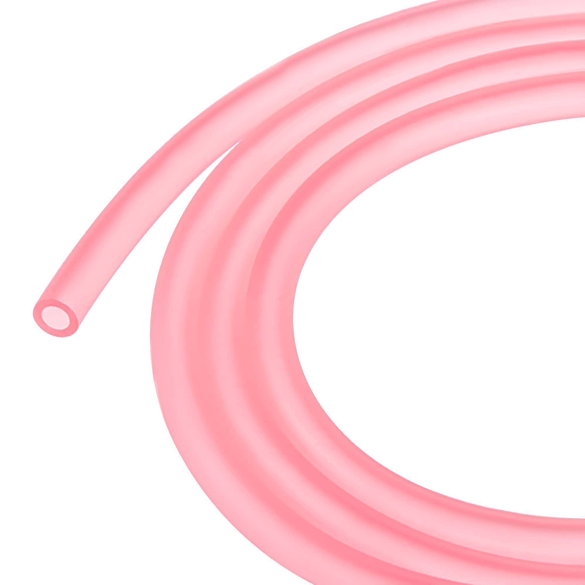 sourcing map PVC Petrol Fuel Line Hose 5mmx8mm 10ft Pink for Chainsaws Lawn Mower String Trimmer Blowers Small Engines