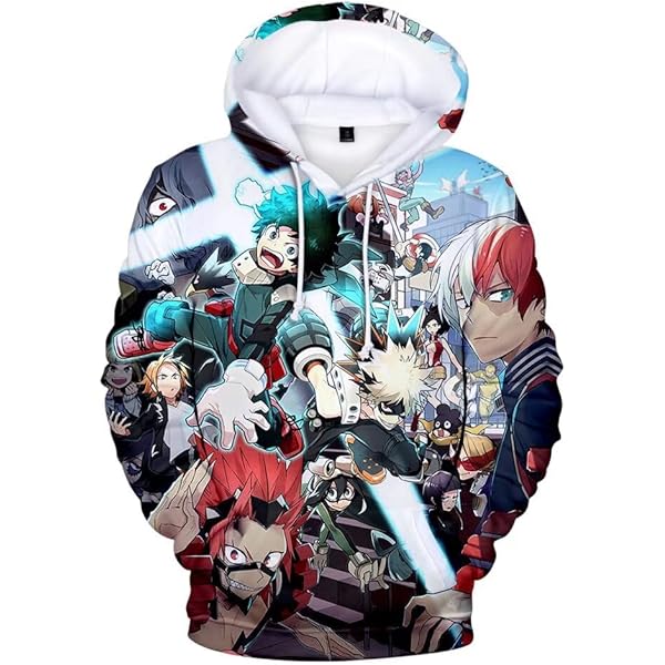 Felpa Con Cappuccio My Hero Academia - Stampa 2D Di Dabi | Unisex, Oversize, Stile Anime - Foto 4