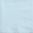 Creative Converting Touch of Color 2-Ply 50 Count Paper Dinner Napkins, Pastel Blue
