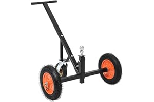 Adjustable Trailer Dolly, 800lbs Load Capacity, Carbon Steel Trailer Mover with 17.71''-26'' Adjustable Height, 14" Pneumatic