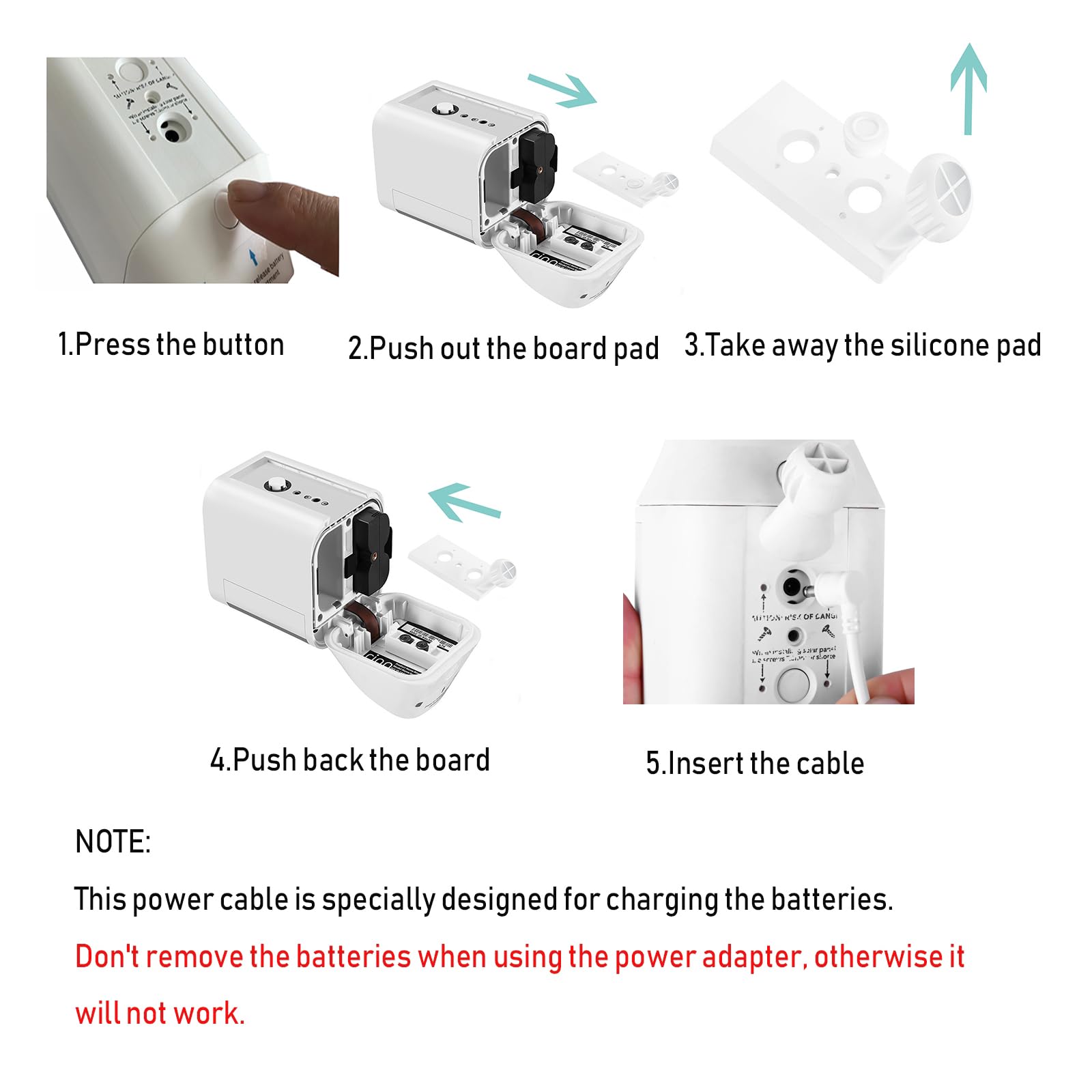 Power Adapter for Ring Spotlight Cam Battery, with 25Ft/7.5m Weatherproof Outdoor Cable to Continuously Charge Your Home Security Camera, No Need to Change The Batteries(White)