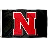 Nebraska Cornhuskers Black N Flag