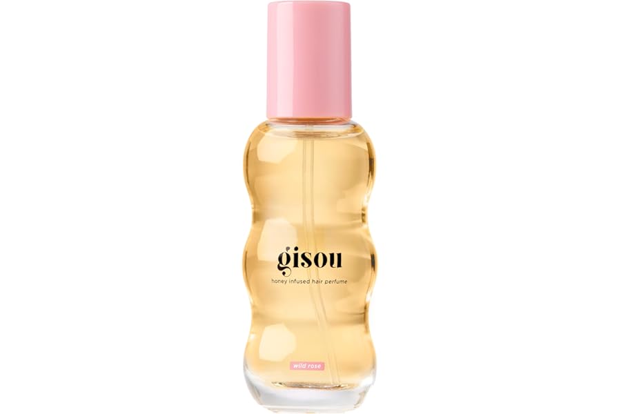 Gisou Honey Infused Hair Perfume Mini – Long-Lasting Hair Fragrance with Mirsalehi Honey & Argan Oil, Wild Rose, 0.5 Fl Oz