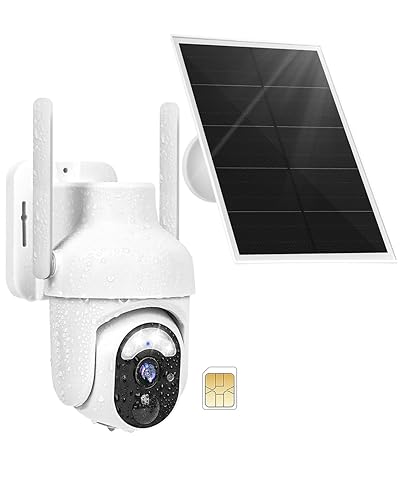 4G LTE Cellular Security Cameras Wireless Outdoor With SIM Card No