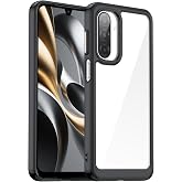 Buxlyre Clear Case for Samsung Galaxy A17, Black | Anti-Yellowing, Military-Grade Drop Protection, Scratch-Resistant Hard PC Back, Ultra-Thin Slim Fit with Silky Smooth Touch