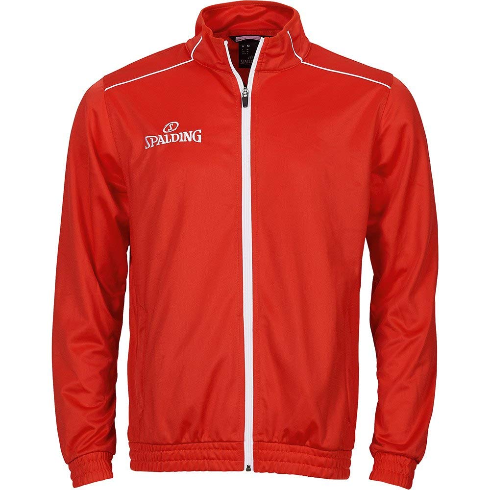 Spalding Children's TEAM WARM UP JACKET, red/white, 140 (EU)