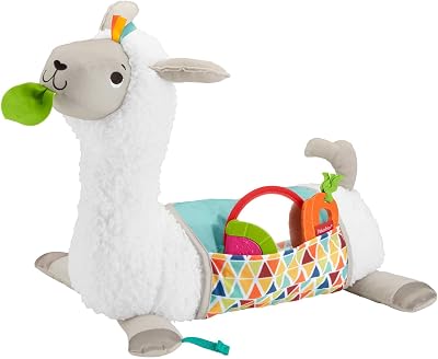 Fisher-Price Grow-With-Me Tummy Time Llama Baby Toy