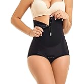 MOVWIN Postpartum Belly Wrap C Section Panties Belly Band Abdominal Compression Corset Girdle Shorts with Zipper