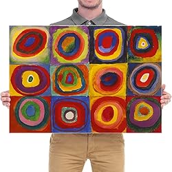 Wieco Art Squares with Concentric Circles Large