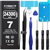 XYIRMCYF 24300mAh Super Capacity Battery Compatible with iPhone 7/7G, 0 Cycle Li-Polymer Replacement Battery for iPhone 7/7G, with Professional Repair Tool Kit