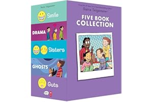 Raina Telgemeier Collection Box Set (Smile, Drama, Sisters, Ghosts, Guts)