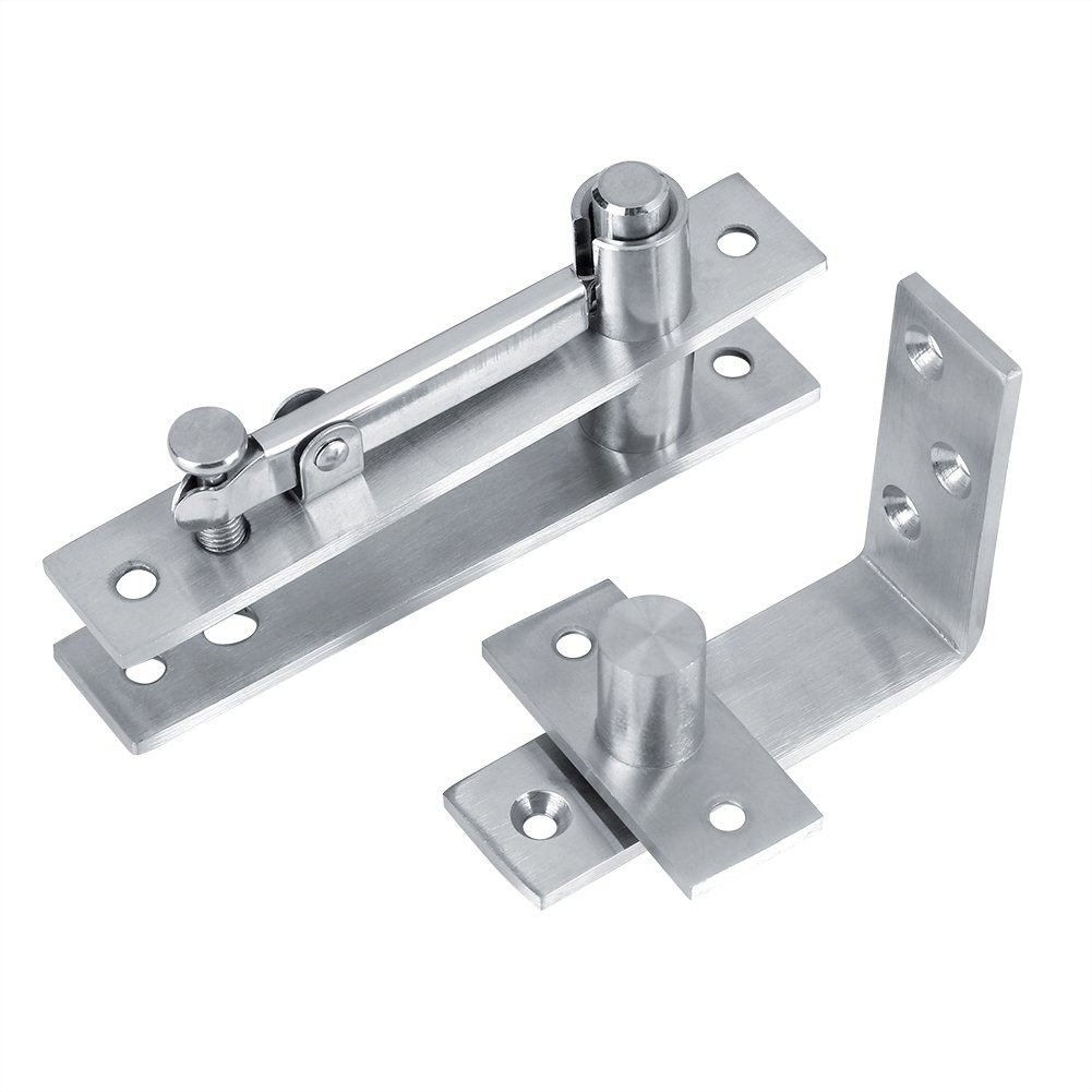 360 Degree Stainless Steel Door Pivot Hinge 7-Shaped Tall Building Rotary Door Hinges for Home Garage