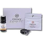Essence Wearable Aromatherapy Nasal Diffuser – Orange Essential Oil Nose Ring Silicone Inhaler for Stress & Mood Support - Made in USA & Travel-Friendly