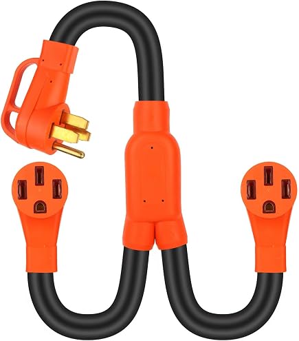 Finderomend 3-Foot Dryer Adapter Splitter | NEMA 14-30P To Dual 14-30R, 30A | For RV, EV Charger, Campers - View #12