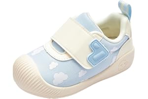 Balabala Baby Infant Boys Girls Sneakers Lightweight Breathable Hook & Loop Walking Shoes