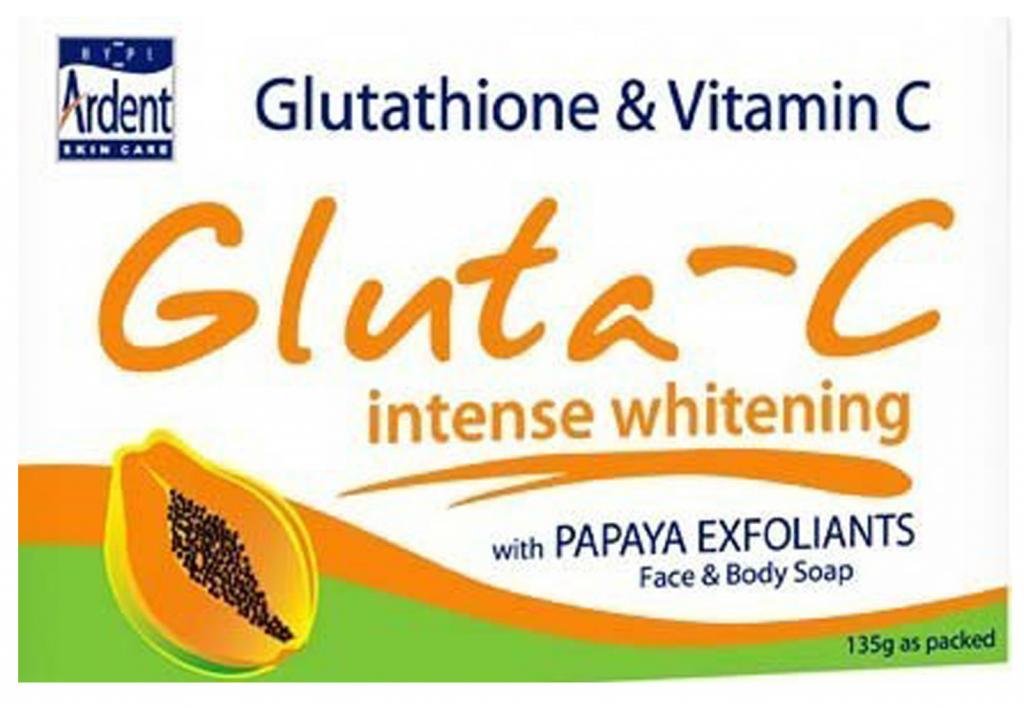 GLUTA-C PAPAYA Whitening Bar Soap Glutathione & Vitamin C 135 Gram Bar by Gluta-C