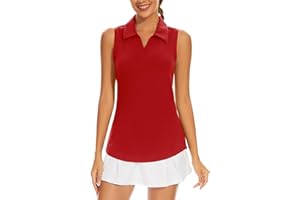 Ivicoer Womens Golf Shirt Polo Short Sleeve,Sleeveless,Long Sleeve Tennis Collared Top Athletic Clothes for Ladies