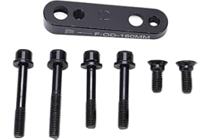 Flat Mount Disc Brake Adapter, 140mm/160mm Front/Rear Bicycle Flat Caliper to Flat Mount Disc Brake Mount Adapter Bicycle Acc