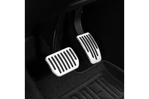 Tecledsn Foot Pedal Pads Set, Auto Aluminum Pedal Covers, Non-Slip Performance Accessories Pedal Covers, Car Accessories Brak