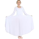 Danzcue Girls Praise Loose Fit Full Length Long Sleeve Dance Dress