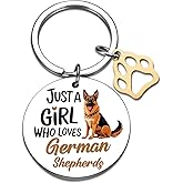 QUIHUD German Shepherd Gifts Keychain German Shepherd Bag Charm Christmas Birthday Gifts For Women