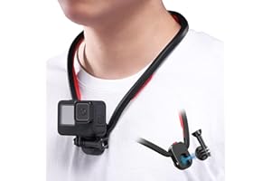 ULANZI SELECT Magnetic Neck Holder Mount for Gopro - ULANZI Go Quick II POV Necklace Mount Quick Release Hands Free Mounting Attachments Vlog Aceessories for Gopro Hero11 10 9 8 7 Black DJI Action 3