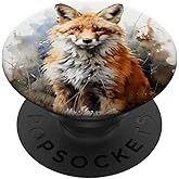 Fox Watercolor Graphic PopSockets Adhesive PopGrip