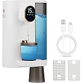 Automatic Mouthwash Dispenser for Bathroom, 20.3 Oz Rechargeable Smart Mouth Wash Dispenser Bathroom Accessories Set with 2 Magnetic Cups, 4 Modes Wall Mounted Mouthwash Dispenser for Kids Home