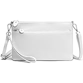 befen Genuine Leather Wristlet Clutch Wallet Purses with RFID Blocking, Small Crossbody Bags Shoulder Handbag for Women