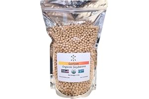 Gorlion Organic Soybeans 3 lb Bag. Identity Preserved (IP). Great for Tofu and Soy Milk