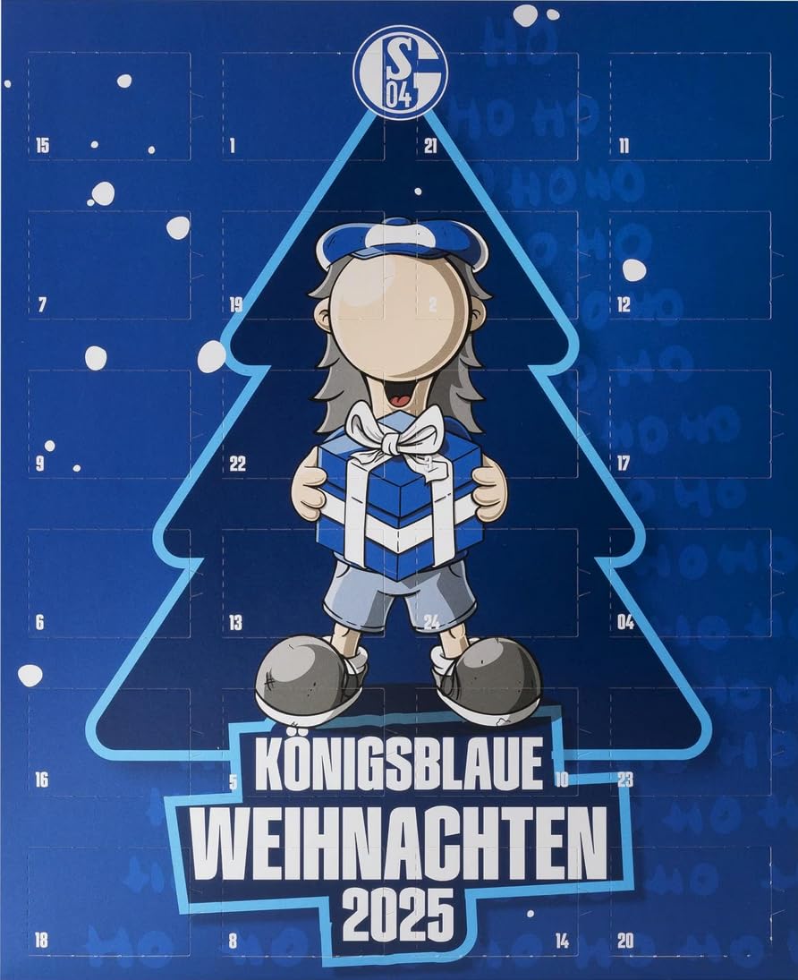 FC Schalke 04 Advent Calendar 2018 Includes 3 Schalke Sticker Logo