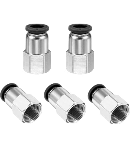 CEKER 1/4" OD To 1/8" NPT Male Push To Connect Air Fittings - 2 Pack Quick Connect Pneumatic Couplers