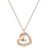 VCGCL Heart Necklaces for Women,S925 Sterling Silver Necklace,Wedding Anniversary, Birthday Gifts for Wife, Her,Girlfriend,Mom,Mother,Charm Necklace,Jewelry