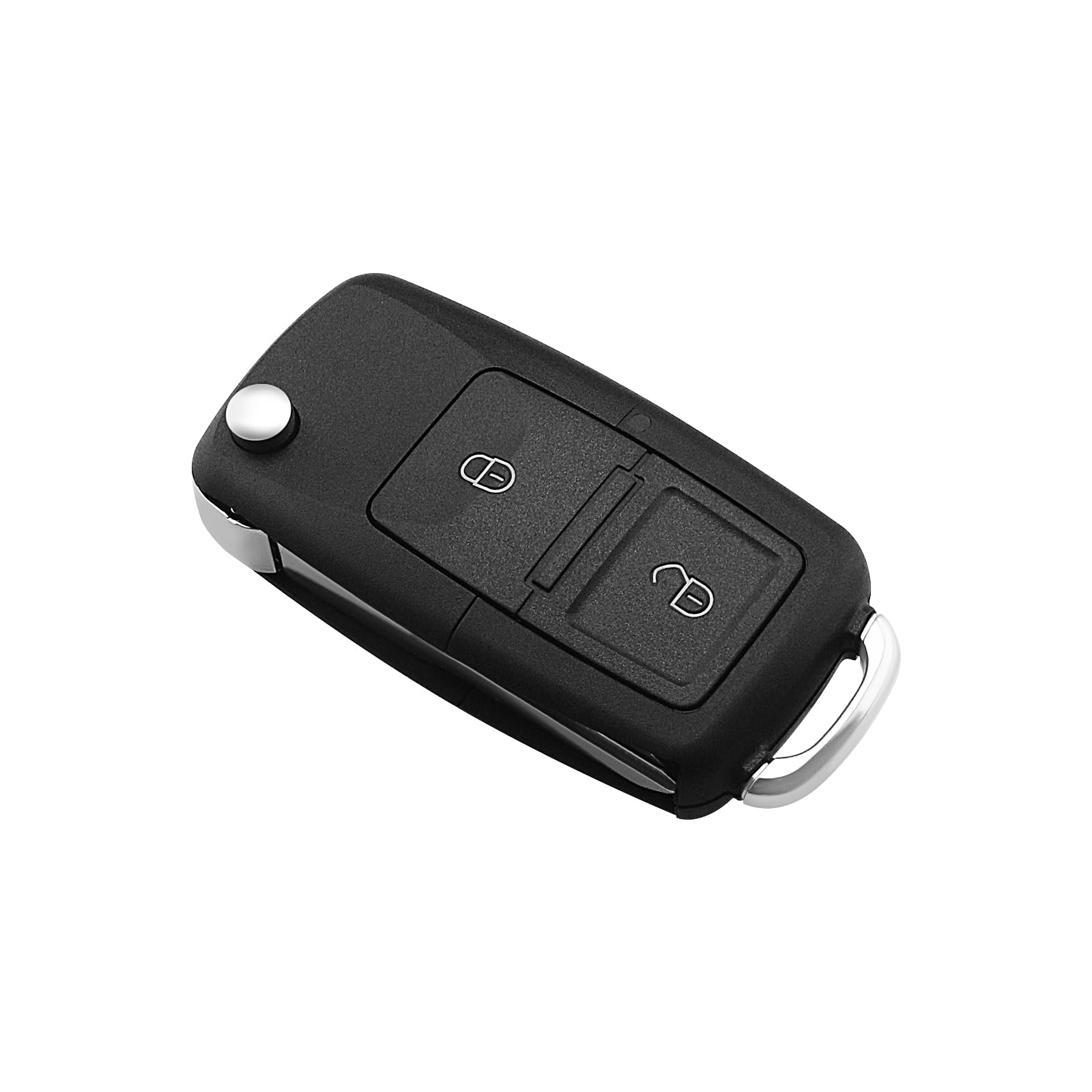 OTOTEC 2 Buttons Folding Key Shell Compatible with Volkswagen Transporter T4 Multivan AH Car Key Remote Flip Folding Key Case Replacement