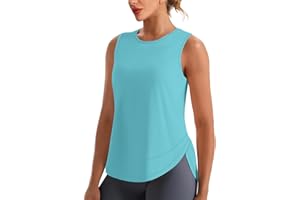 Jescakoo Workout Tank Tops for Women Sleeveless Athletic Running Shirt Loose Fit Gym Clothes S-2XL