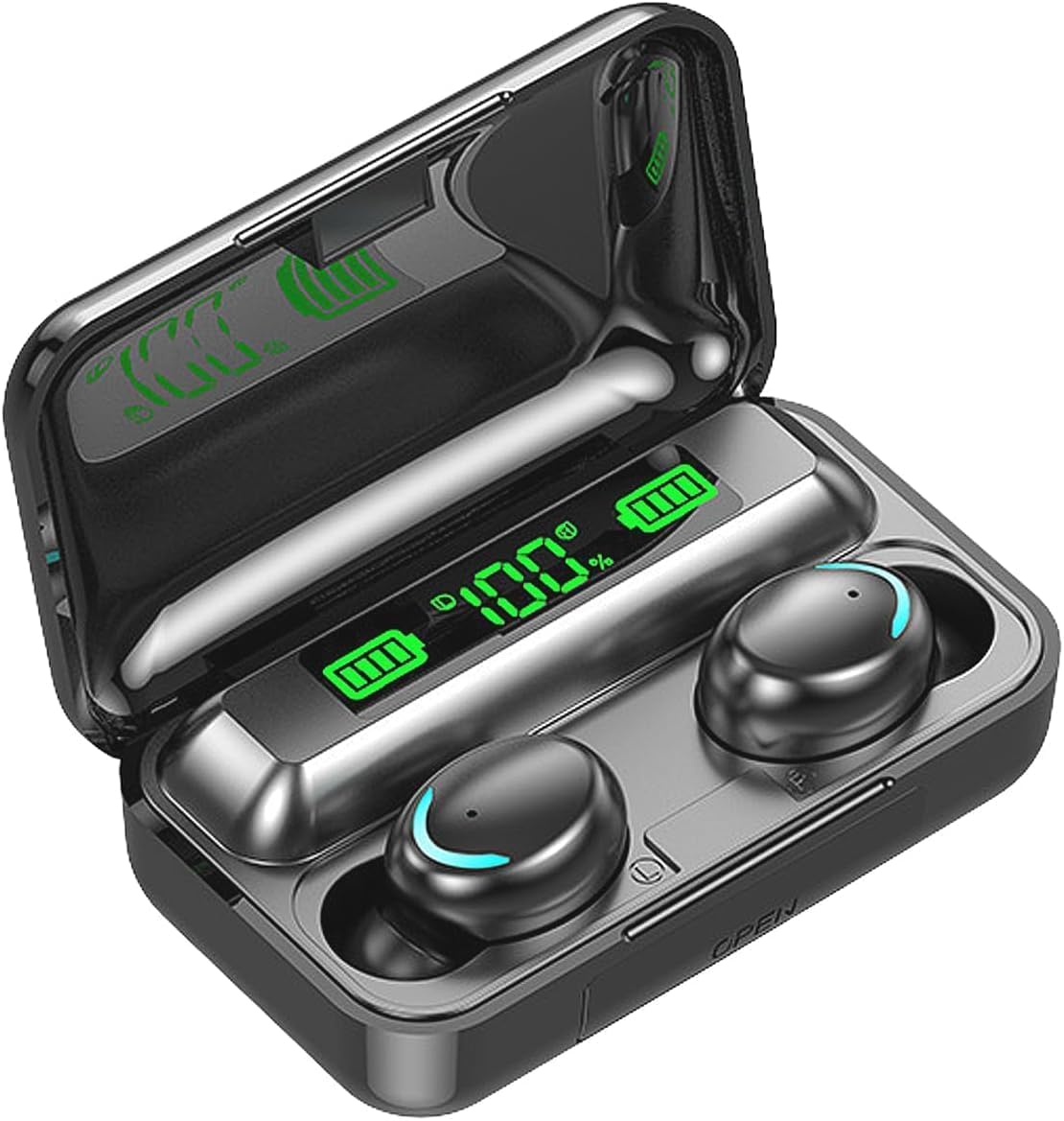 Photo 1 of **NO CHARGER**DCBCODGAL Wireless Earbuds, Earphones Bluetooth 5.3, Touch Control Noise Reduction Headphones for Work/Sport,HiFi Digital LED Display Charging Case, IP7 Waterproof Mini Ear Buds