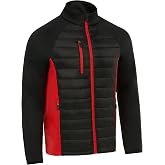 Royal &amp; Awesome Men's Hybrid Quilted Golf Jacket, Men's Golf Outerwear, Stylish Quilted Jacket for Golfing Enthusiasts